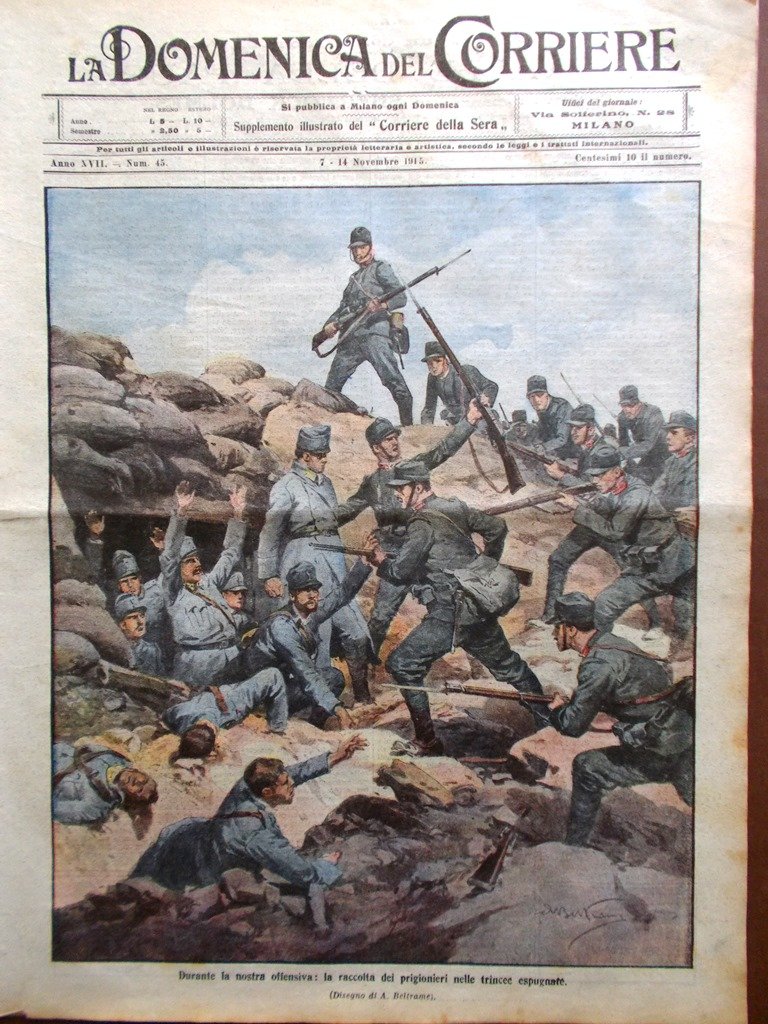 La Domenica del Corriere 7 Novembre 1915 WW1 Domenica dei …