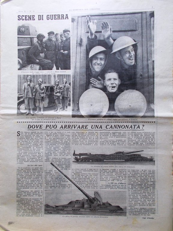 La Domenica del Corriere 7 Ottobre 1939 WW2 Varsavia Antonello …