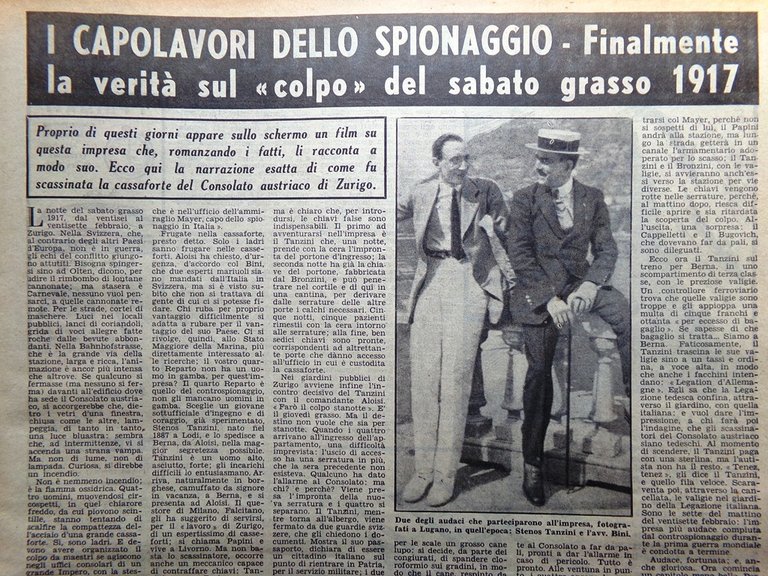 La Domenica del Corriere 7 Ottobre 1951 Sciagura Stiria Poliomielite …