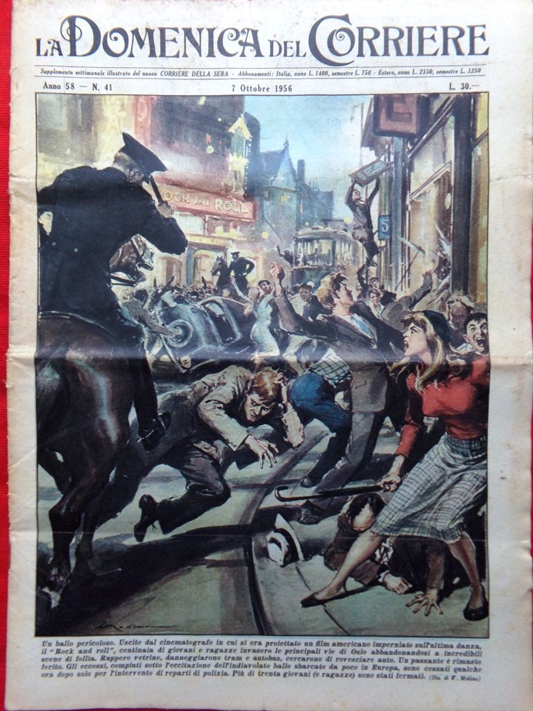 La Domenica del Corriere 7 Ottobre 1956 Vette in Himalaya …