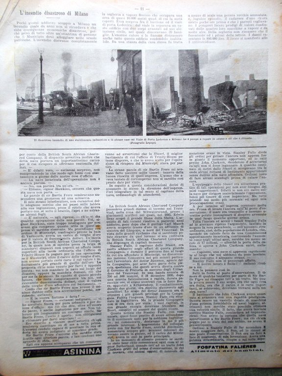 La Domenica del Corriere 7 Settembre 1902 Miniera Morte Mesdag …
