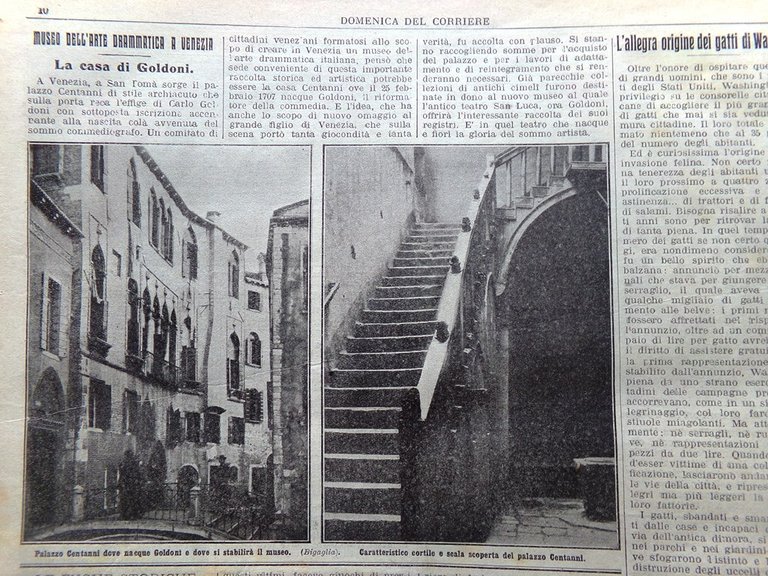 La Domenica del Corriere 7 Settembre 1913 Bersaglieri Libia Goldoni …