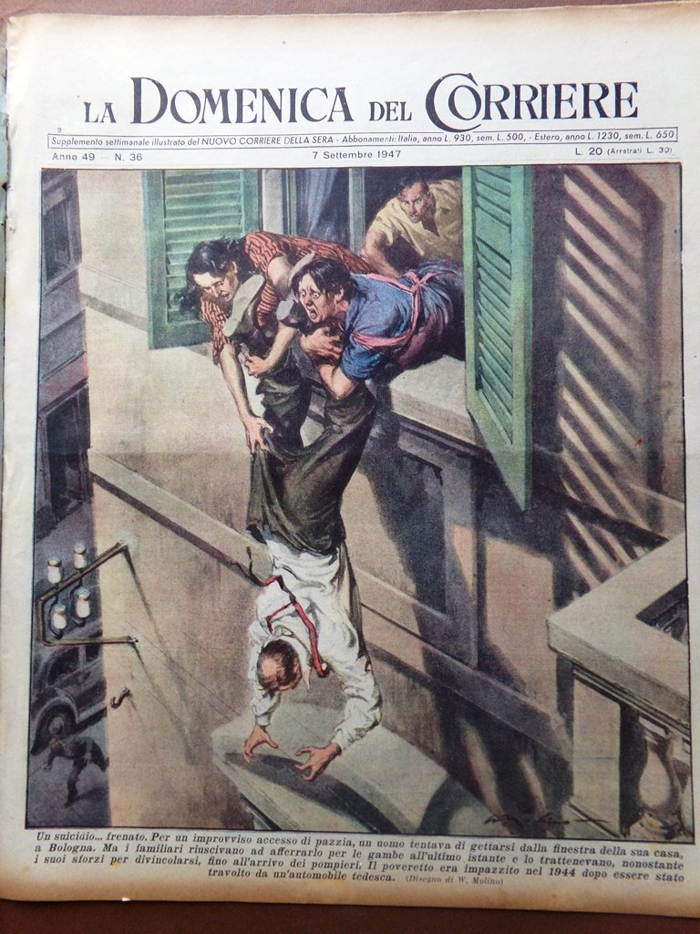 La Domenica del Corriere 7 Settembre 1947 Grecia Flotta Passeggeri …