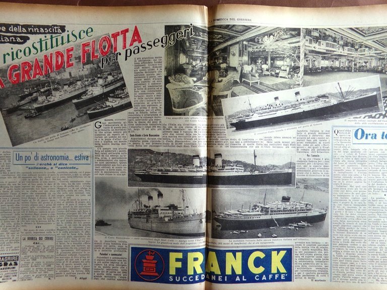 La Domenica del Corriere 7 Settembre 1947 Grecia Flotta Passeggeri …