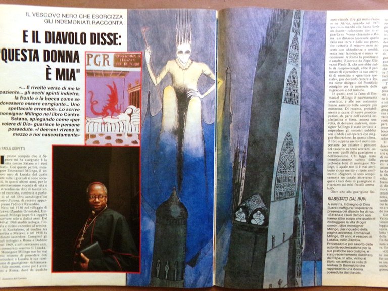 La Domenica del Corriere 7 Settembre 1989 Adamson Milingo Promessi …