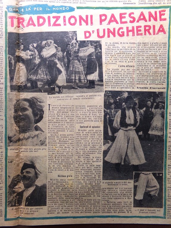 La Domenica del Corriere 8 Agosto 1943 WW2 Sicilia Ungheria …