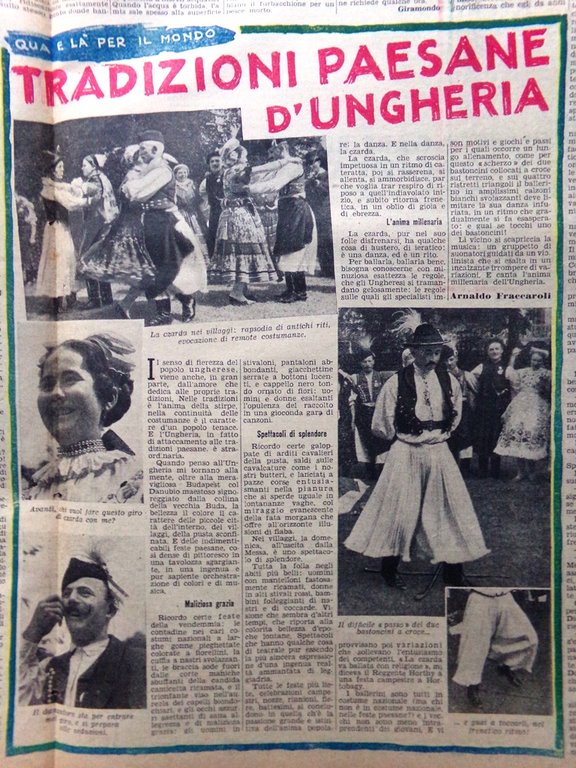 La Domenica del Corriere 8 Agosto 1943 WW2 Sicilia Ungheria …