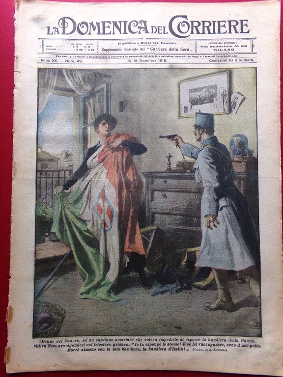 La Domenica del Corriere 8 Dicembre 1918 WW1 Resa Tedeschi …
