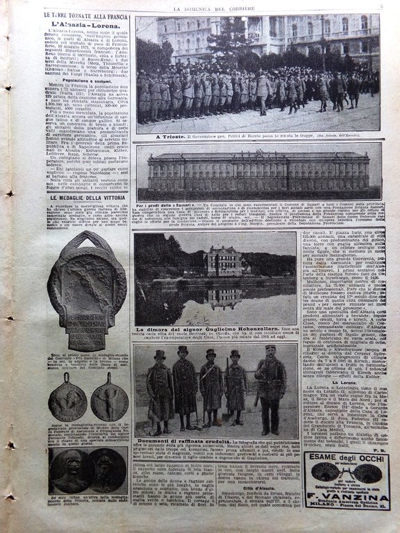 La Domenica del Corriere 8 Dicembre 1918 WW1 Resa Tedeschi …