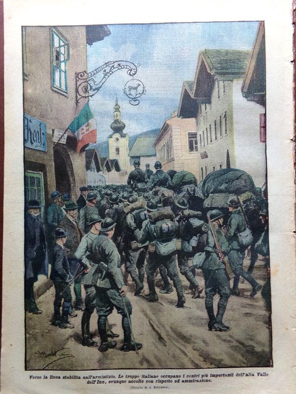 La Domenica del Corriere 8 Dicembre 1918 WW1 Resa Tedeschi …