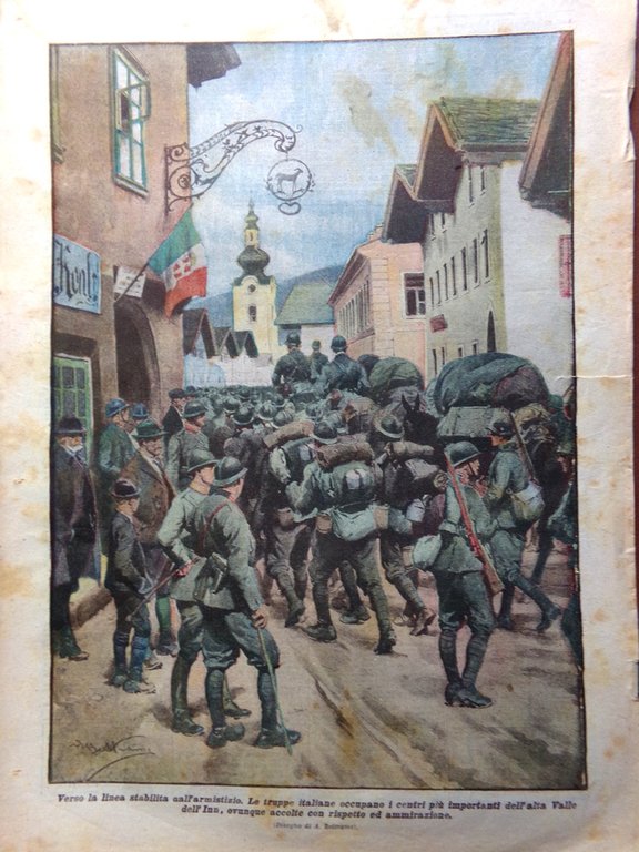 La Domenica del Corriere 8 Dicembre 1918 WW1 Resa Tedeschi …