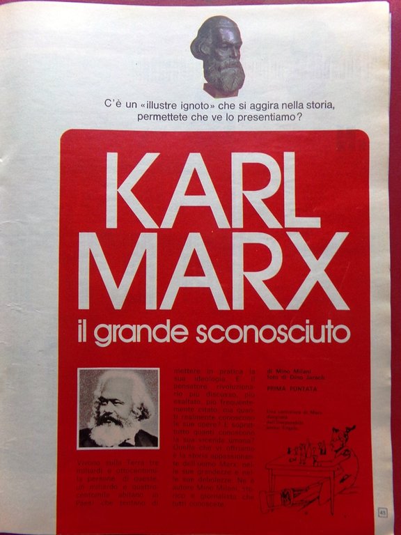 La Domenica del Corriere 8 Dicembre 1977 Karl Marx Etna … | Immagine Gallery 2
