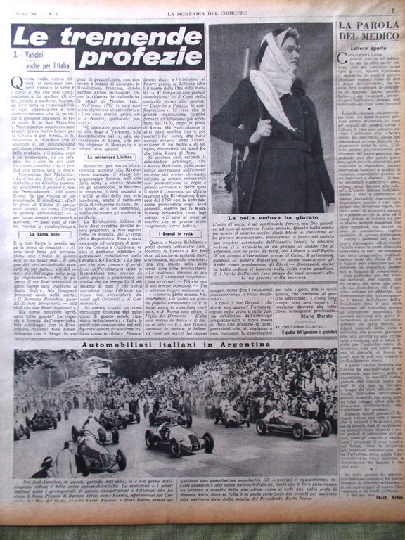 La Domenica del Corriere 8 Febbraio 1948 Gandhi Leopoldo Lotti …