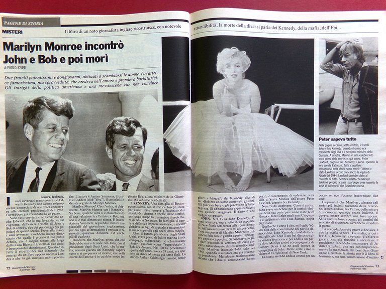 La Domenica del Corriere 8 Febbraio 1986 Marilyn Rampi Egitto …