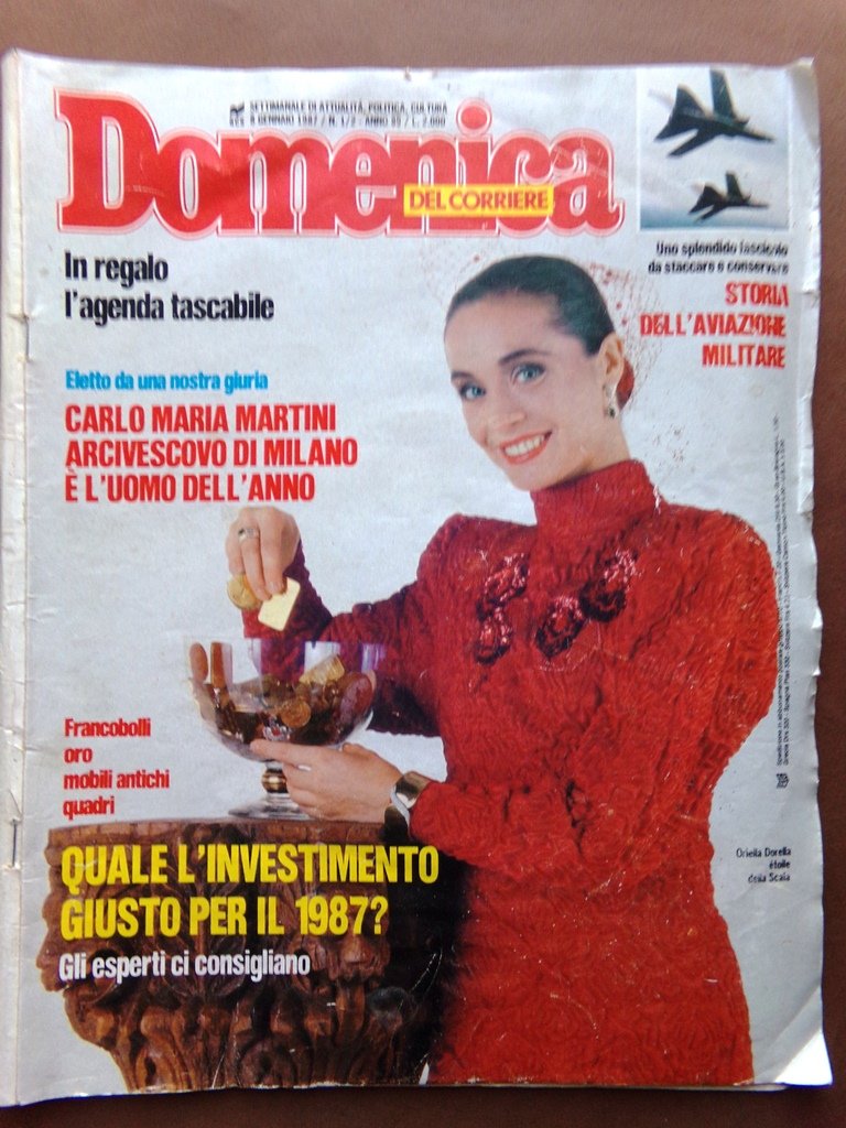 La Domenica del Corriere 8 Gennaio 1987 Aviazione Fabrizi Sacharov …