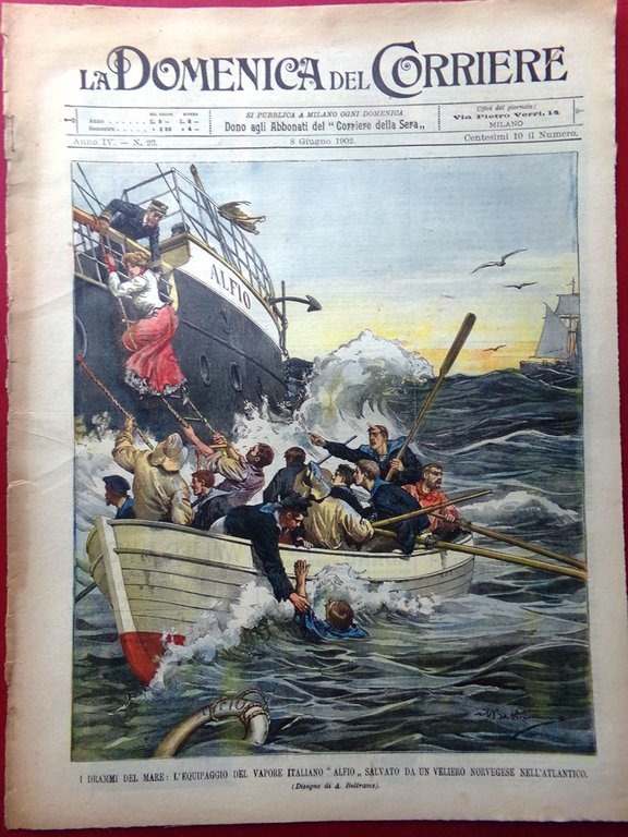 La Domenica del Corriere 8 Giugno 1902 Emigrazione Marinelli Ronciglione … | Immagine Gallery 3