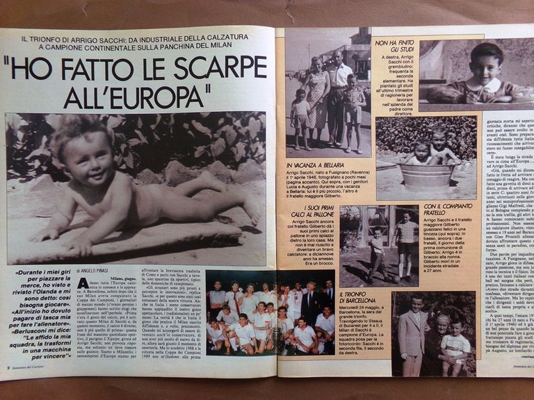 La Domenica del Corriere 8 Giugno 1989 Sacchi Venier Magnani …