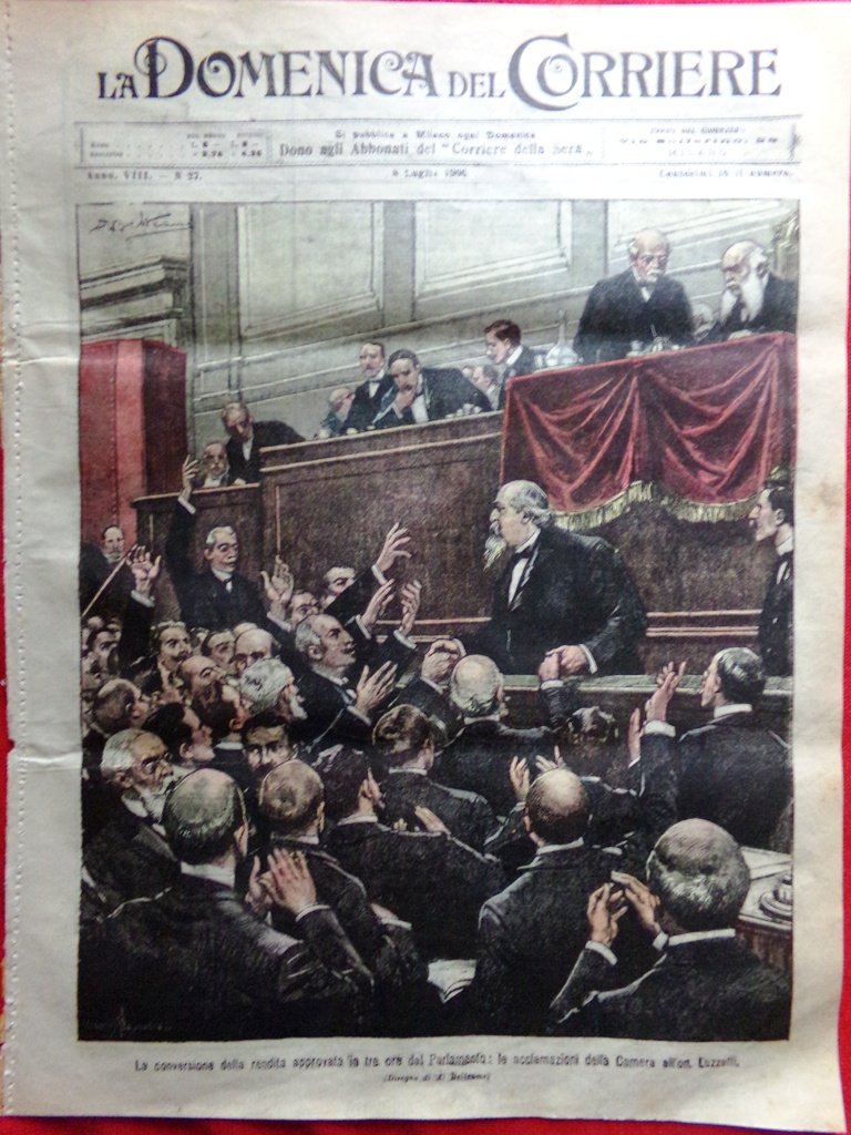 La Domenica del Corriere 8 Luglio 1906 Santi Quaranta Ospedale …