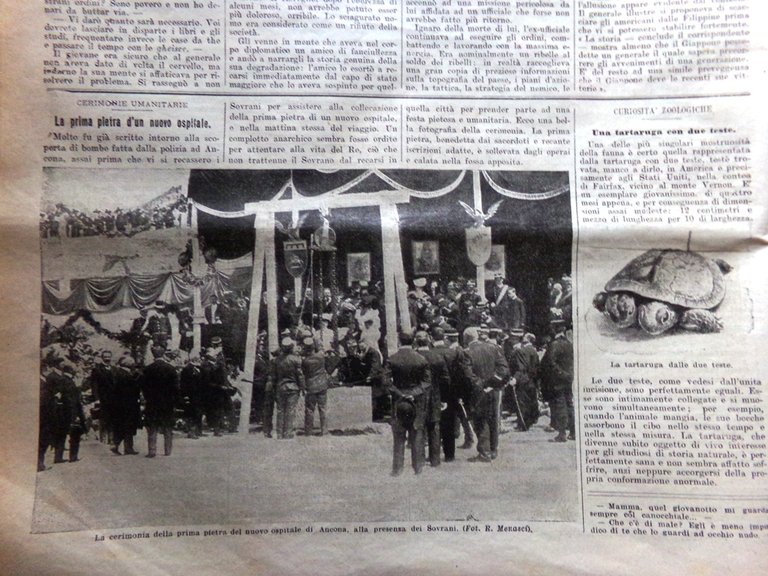 La Domenica del Corriere 8 Luglio 1906 Santi Quaranta Ospedale …