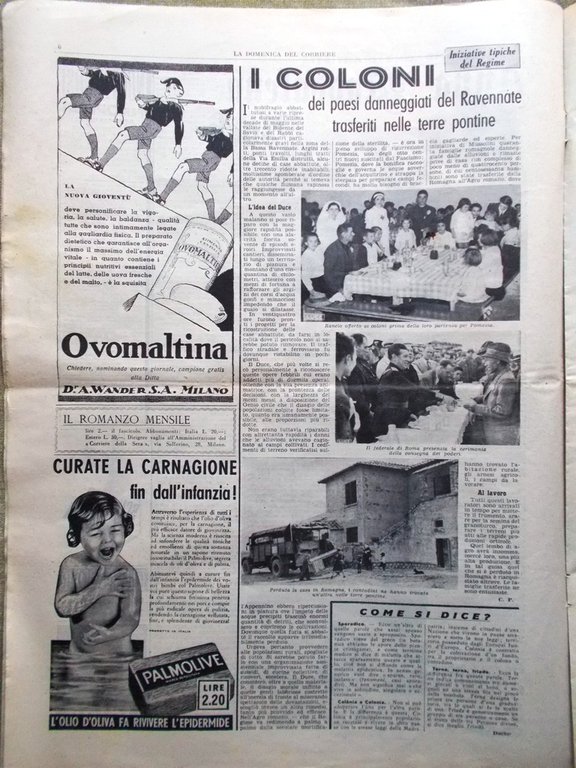 La Domenica del Corriere 8 Luglio 1939 Costanzo Ciano Coloni …