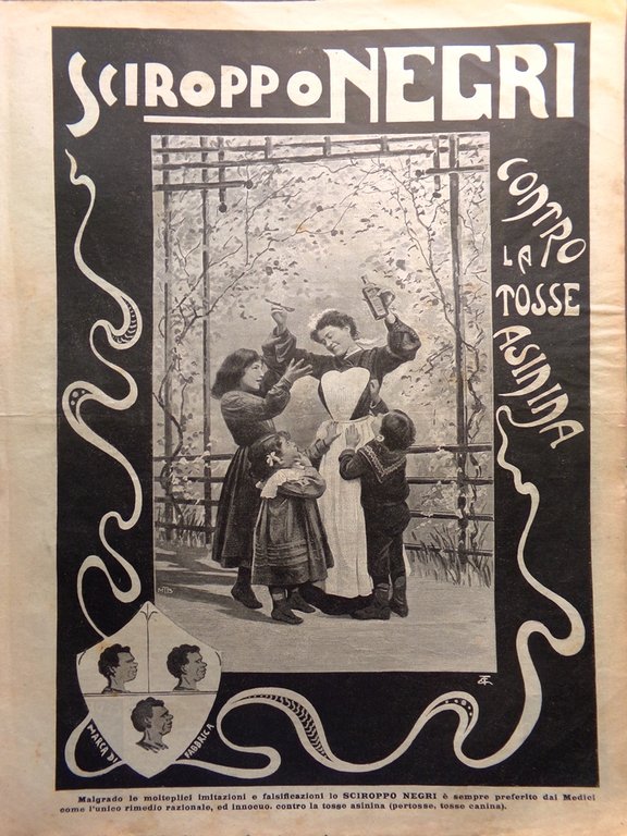 La Domenica del Corriere 8 Maggio 1904 Valanga Pragelato Loubet …