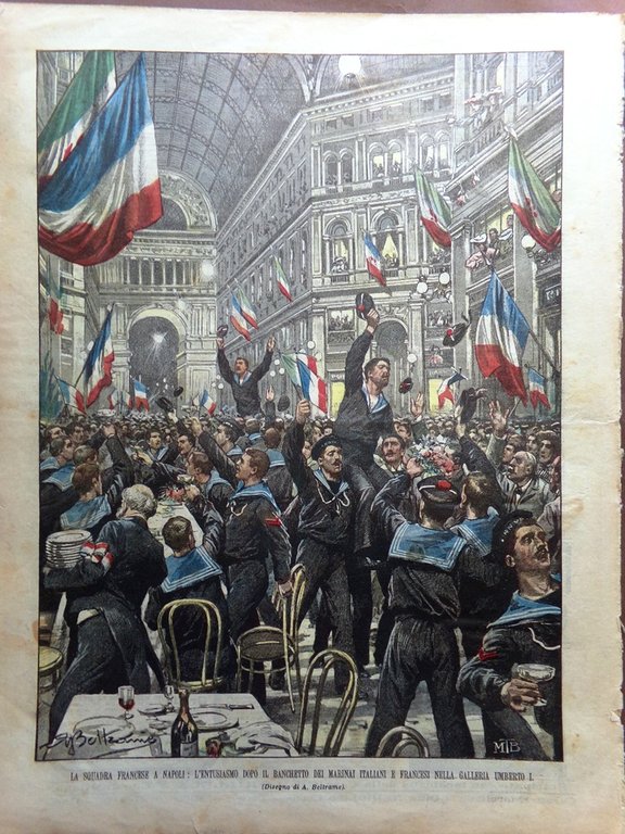 La Domenica del Corriere 8 Maggio 1904 Valanga Pragelato Loubet …