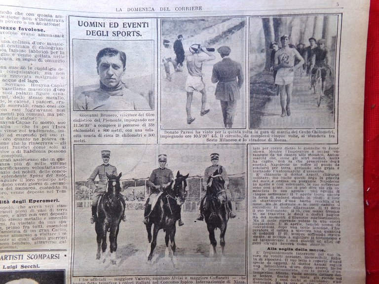 La Domenica del Corriere 8 Maggio 1921 Secchi Barzaghi Brunero …