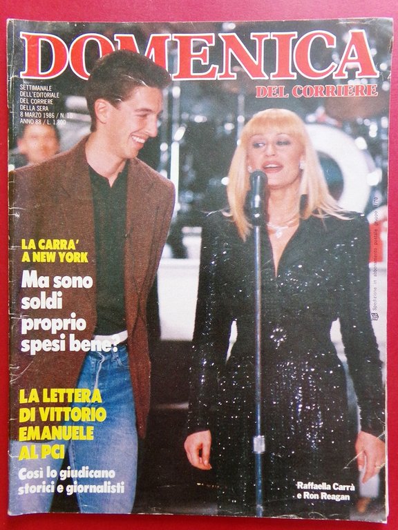 La Domenica del Corriere 8 Marzo 1986 De Angelis Carrà … | Immagine Gallery 1