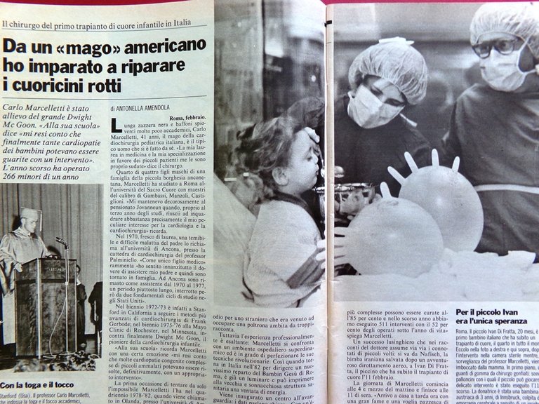 La Domenica del Corriere 8 Marzo 1986 De Angelis Carrà …