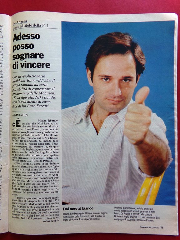 La Domenica del Corriere 8 Marzo 1986 De Angelis Carrà …
