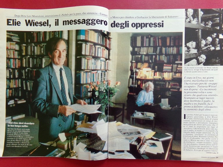 La Domenica del Corriere 8 Novembre 1986 Bokassa Agnelli Wiesel …