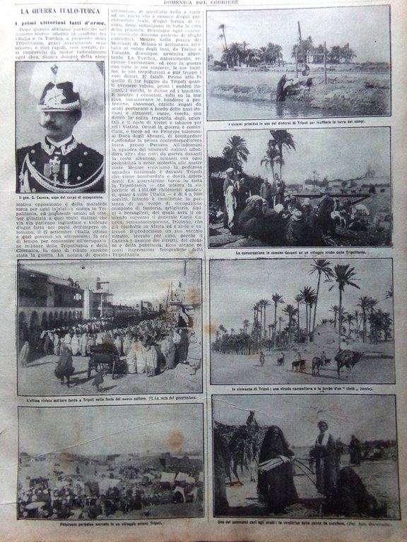 La Domenica del Corriere 8 Ottobre 1911 Guerra Italia Turchia … | Immagine Gallery 4