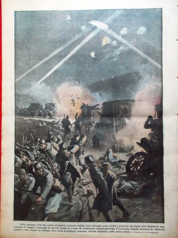 La Domenica del Corriere 8 Ottobre 1916 WW1 Rubbia Pessina …