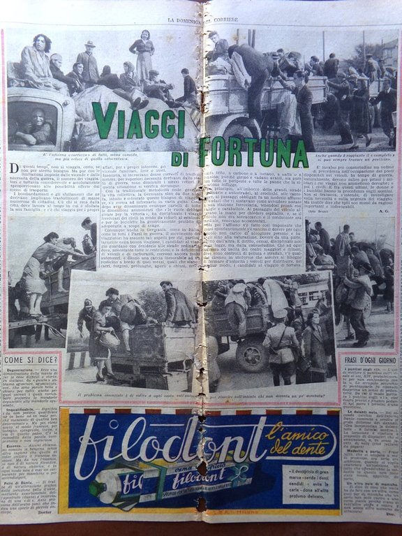 La Domenica del Corriere 8 Ottobre 1944 WW2 Isola Peleliu …