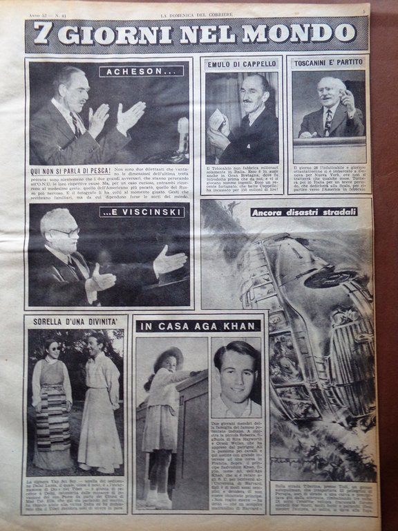 La Domenica del Corriere 8 Ottobre 1950 ONU in Corea …