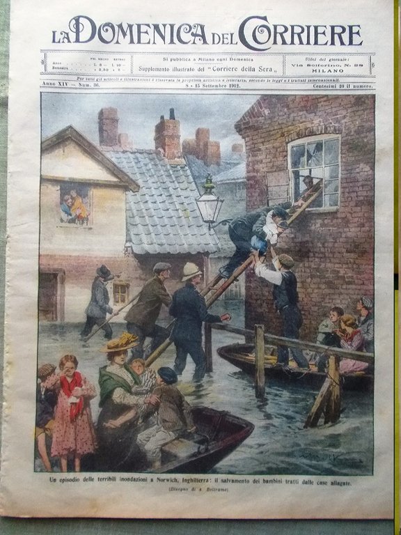 La Domenica del Corriere 8 Settembre 1912 Puglie Tendopoli Umbria … | Immagine Gallery 1