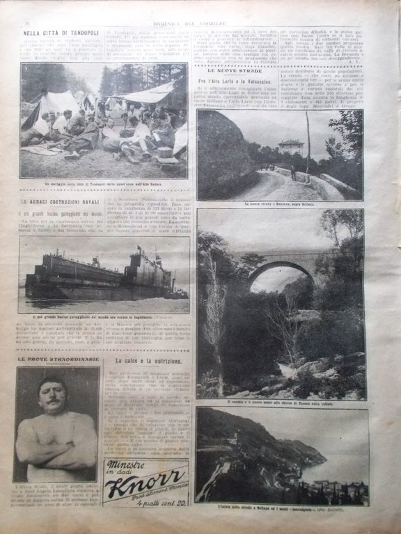 La Domenica del Corriere 8 Settembre 1912 Puglie Tendopoli Umbria …