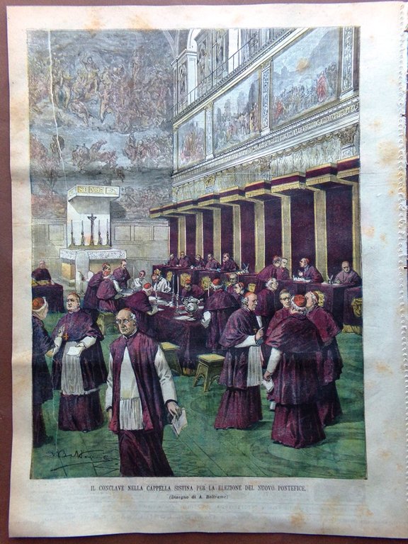 La Domenica del Corriere 9 Agosto 1903 Papa Pio X …