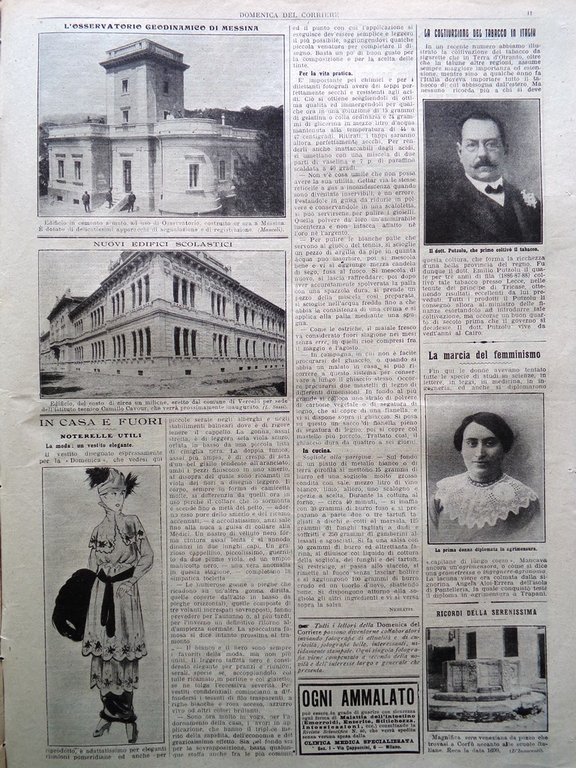 La Domenica del Corriere 9 Agosto 1914 WW1 Guerra Austria …