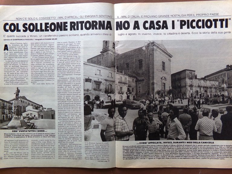 La Domenica del Corriere 9 Agosto 1980 Calcio Scommesse Mineo …