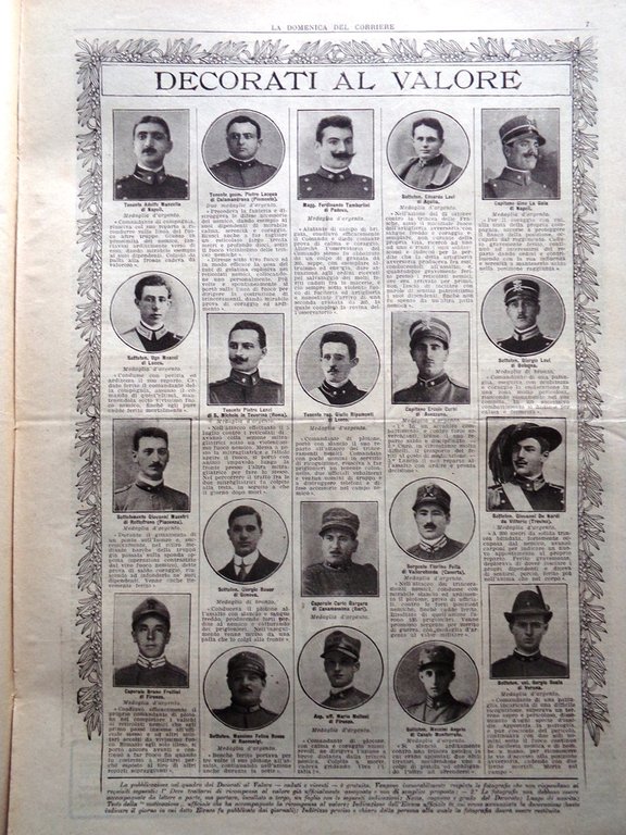 La Domenica del Corriere 9 Aprile 1916 WW1 Ospedale Milano …