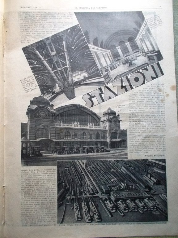 La Domenica del Corriere 9 Aprile 1933 Duce Stazioni Mondo … | Immagine Gallery 4