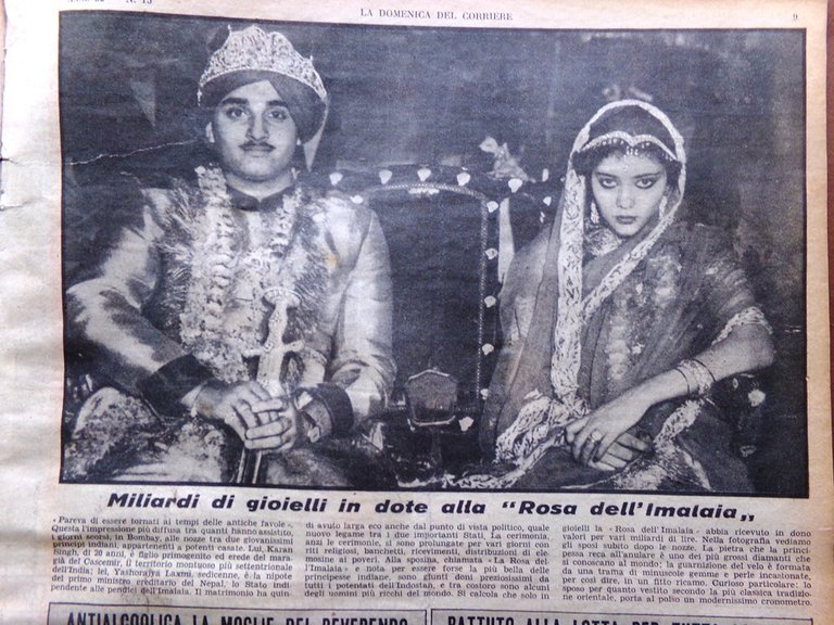 La Domenica del Corriere 9 Aprile 1950 Don Raffaele Attori …