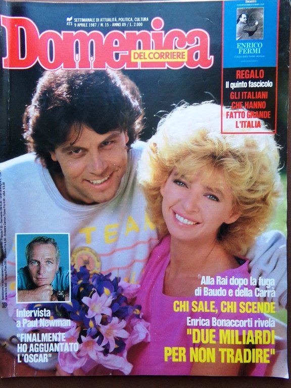 La Domenica del Corriere 9 Aprile 1987 Fermi Paul Newman … | Immagine Gallery 1