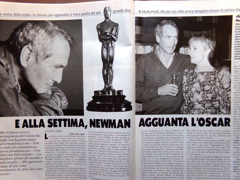 La Domenica del Corriere 9 Aprile 1987 Fermi Paul Newman …