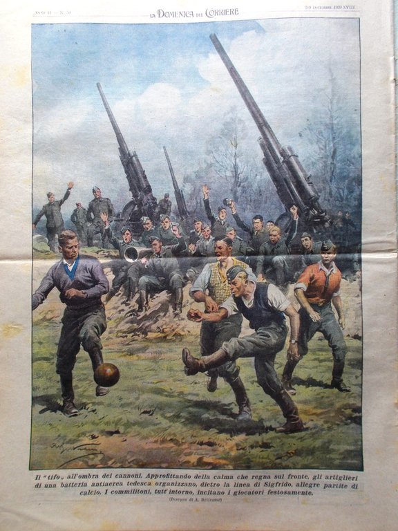 La Domenica del Corriere 9 Dicembre 1939 WW2 Cinema Fasci …