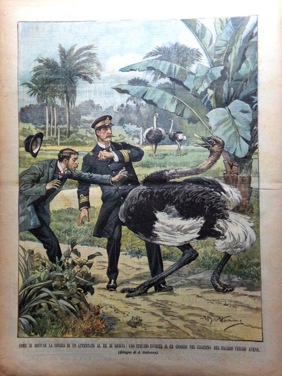 La Domenica del Corriere 9 Febbraio 1902 Divorzio Agios Pavlos …