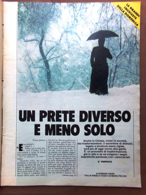 La Domenica del Corriere 9 Febbraio 1978 Pomarici Metadone Schneider …