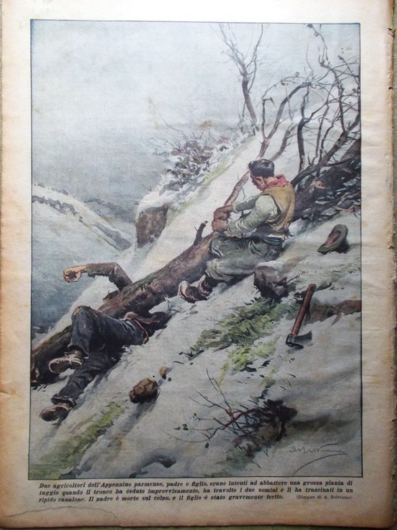 La Domenica del Corriere 9 Gennaio 1938 Cordigliera Ande Inferno … | Immagine Gallery 3