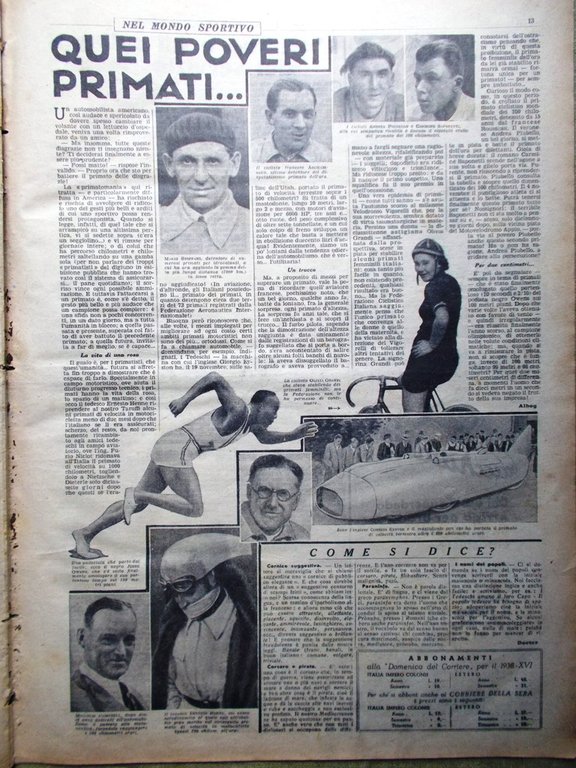 La Domenica del Corriere 9 Gennaio 1938 Cordigliera Ande Inferno … | Immagine Gallery 4